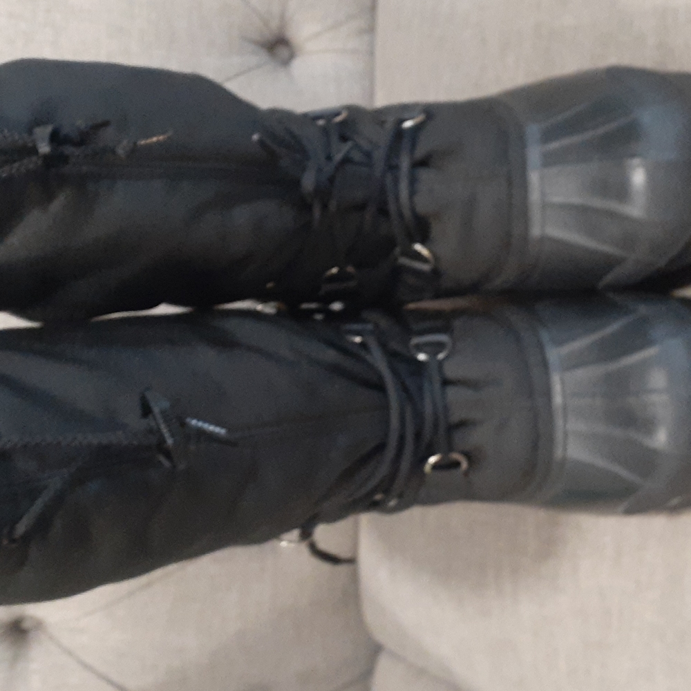 Sorel Kaufman woman's black snow boots size 7 - Picture 15 of 16